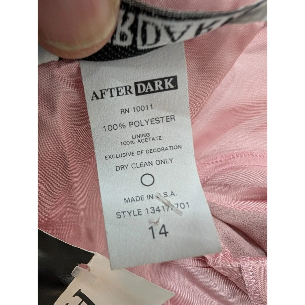 After‎ Dark Maxi Dress Womens Size 14 Prom Gown Party Pastel Pink Minimalist NWT